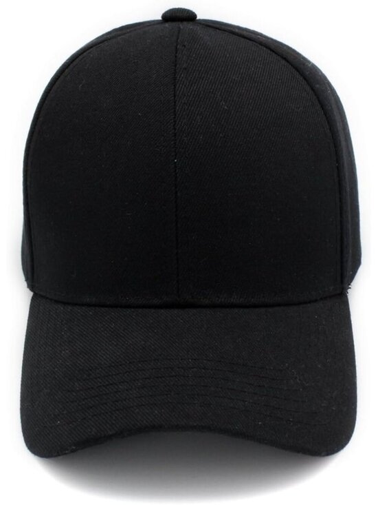 Unisex Black Classic Adjustable Plain Hat Hand Wash Imported Baseball Cap main image 4